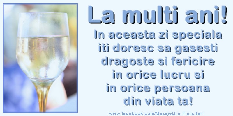 Felicitari aniversare De La Multi Ani - La multi ani!