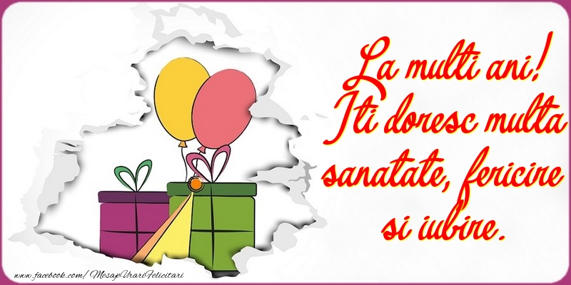 Felicitari aniversare De La Multi Ani - La multi ani!