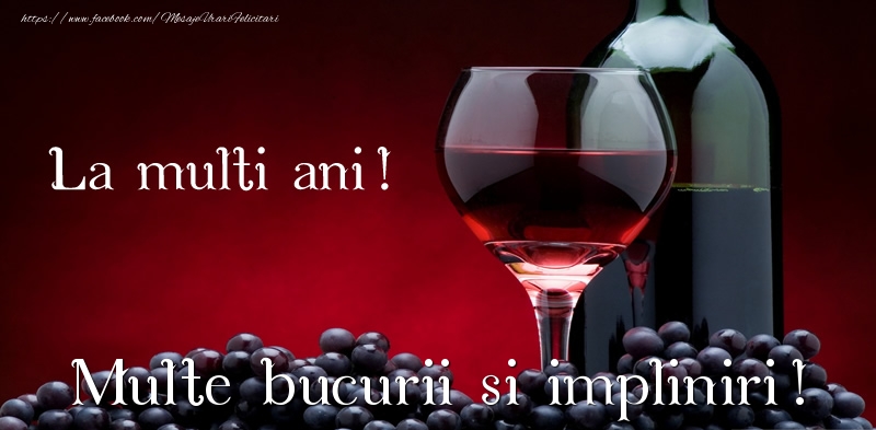 Felicitari aniversare De La Multi Ani - La multi ani! Multe bucurii si impliniri!