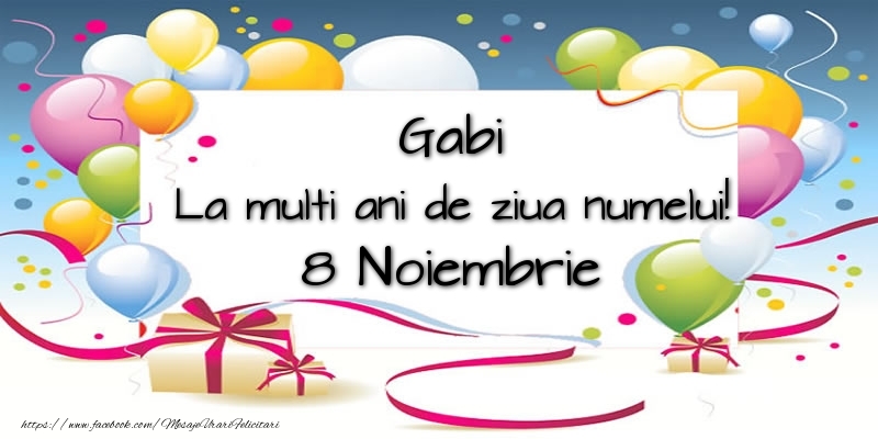 Felicitari aniversare De Sfintii Mihail si Gavril - Gabi, La multi ani de ziua numelui! 8 Noiembrie