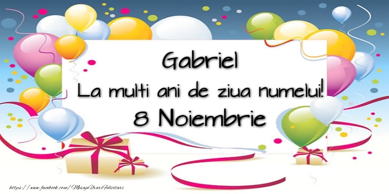 Felicitari aniversare De Sfintii Mihail si Gavril - Gabriel, La multi ani de ziua numelui! 8 Noiembrie