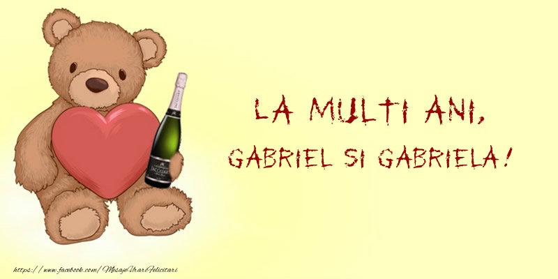 Felicitari aniversare De Sfintii Mihail si Gavril - La multi ani, Gabriel si Gabriela!