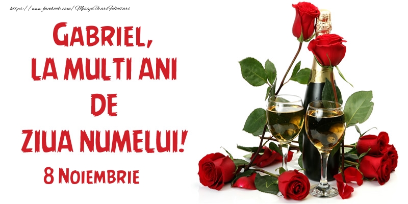 Felicitari aniversare De Sfintii Mihail si Gavril - Gabriel, la multi ani de ziua numelui! 8 Noiembrie