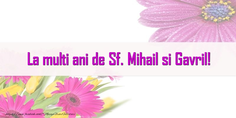 Felicitari aniversare De Sfintii Mihail si Gavril - La multi ani de Sf. Mihail si Gavril!