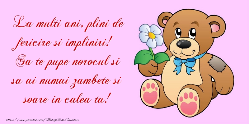 Felicitari aniversare De Sfintii Mihail si Gavril - La multi ani, plini de fericire si impliniri! Sa te pupe norocul si sa ai numai zambete si soare in calea ta!