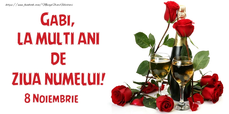 Felicitari aniversare De Sfintii Mihail si Gavril - Gabi, la multi ani de ziua numelui! 8 Noiembrie