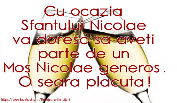 Felicitari aniversare De Sfantul Nicolae - Ocazia Sfantului Nicolae