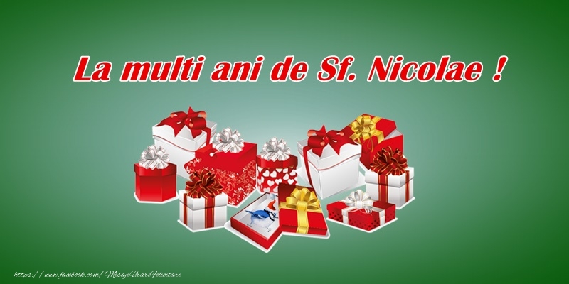 Felicitari aniversare De Sfantul Nicolae - La multi ani de Sfantul Nicolae!