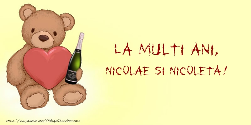 Felicitari aniversare De Sfantul Nicolae - La multi ani, Nicolae si Nicoleta!