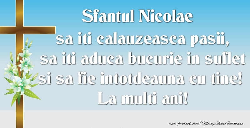 Felicitari aniversare De Sfantul Nicolae - Sfantul Nicolae