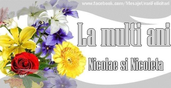 Felicitari aniversare De Sfantul Nicolae - La multi ani Nicolae si Nicoleta