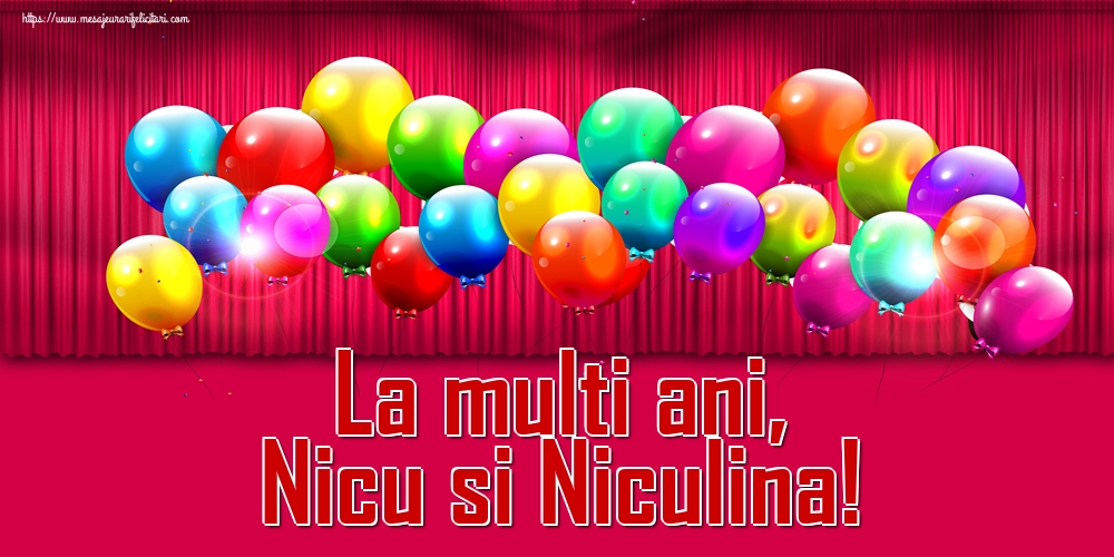 Felicitari aniversare De Sfantul Nicolae - La multi ani, Nicu si Niculina!