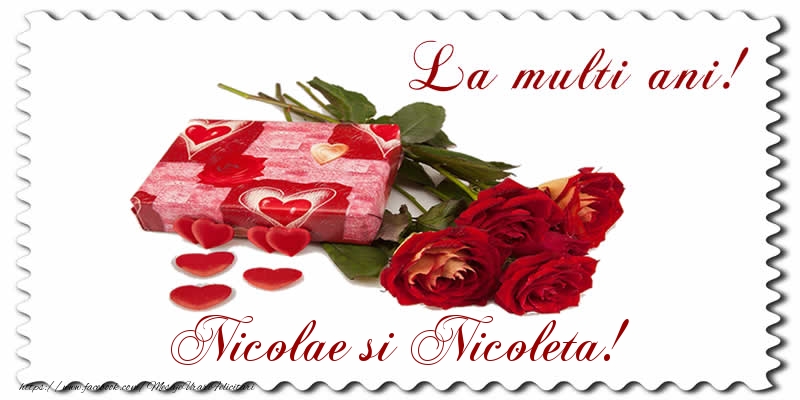 Felicitari aniversare De Sfantul Nicolae - La multi ani! Nicolae si Nicoleta