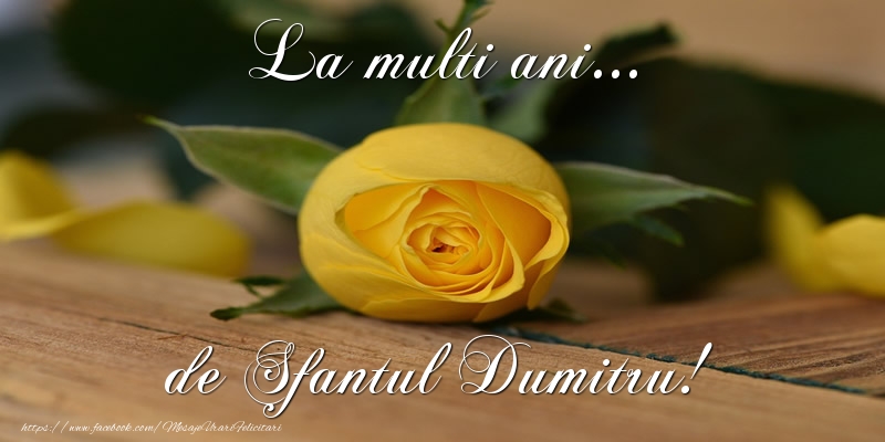 Felicitari aniversare De Sfantul Dumitru - La multi ani... de Sfantul Dumitru!