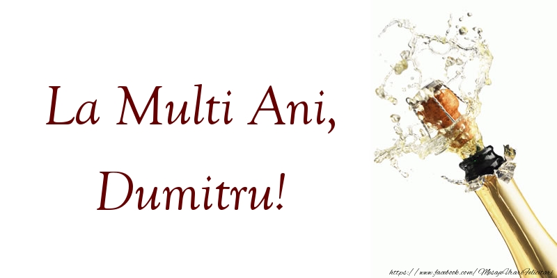 Felicitari aniversare De Sfantul Dumitru - La Multi Ani, Dumitru!