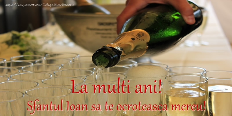 Felicitari aniversare De Sfantul Ioan - La multi ani! Sfantul Ioan sa te ocroteasca mereu!