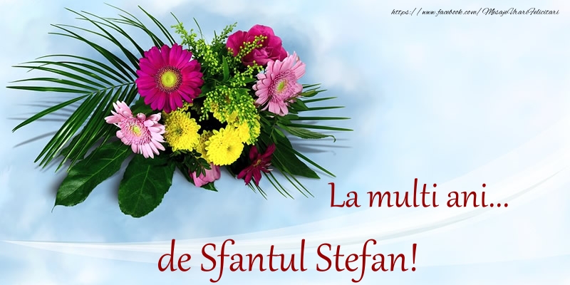 Felicitari aniversare De Sfantul Stefan - La multi ani... de Sfantul Stefan!