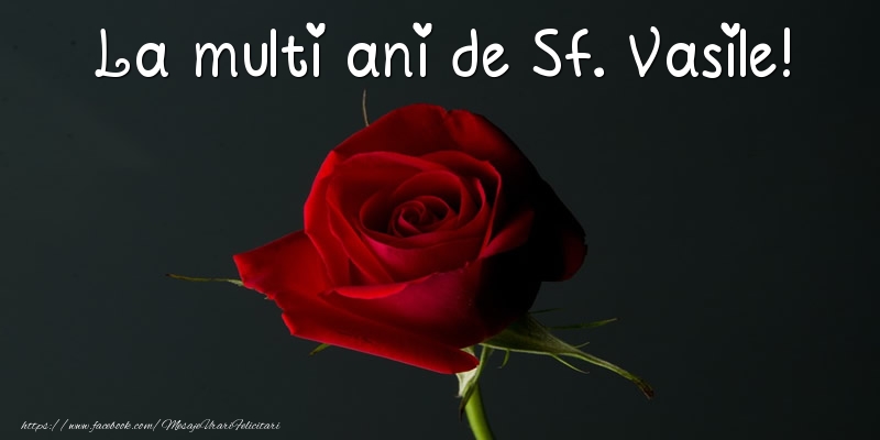 Felicitari aniversare De Sfantul Vasile - La multi ani de Sf. Vasile!