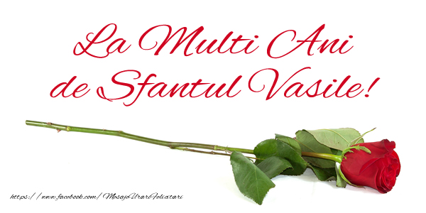 Felicitari aniversare De Sfantul Vasile - La multi ani de Sfantul Vasile!