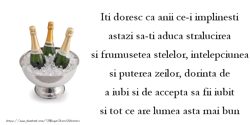 Felicitari aniversare De Zi De Nastere - Tinerete fara batrinete si viata fara de moarte