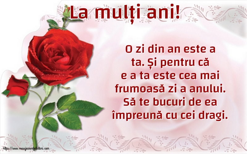 Felicitari aniversare De Zi De Nastere - La mulți ani!