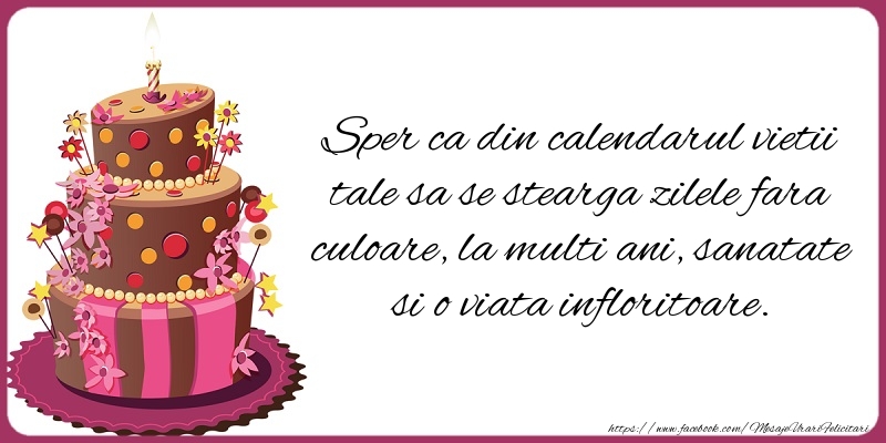 Felicitari aniversare De Zi De Nastere - Calendarul vietii