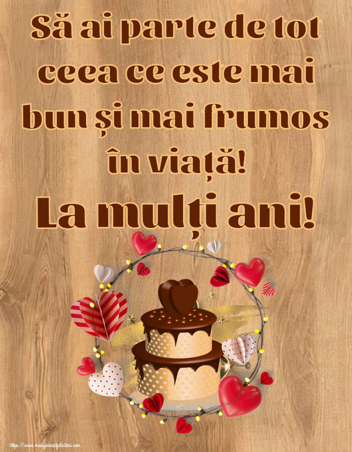 Felicitari aniversare De Zi De Nastere - Să ai parte de tot ceea ce este mai bun și mai frumos în viață! La mulți ani!