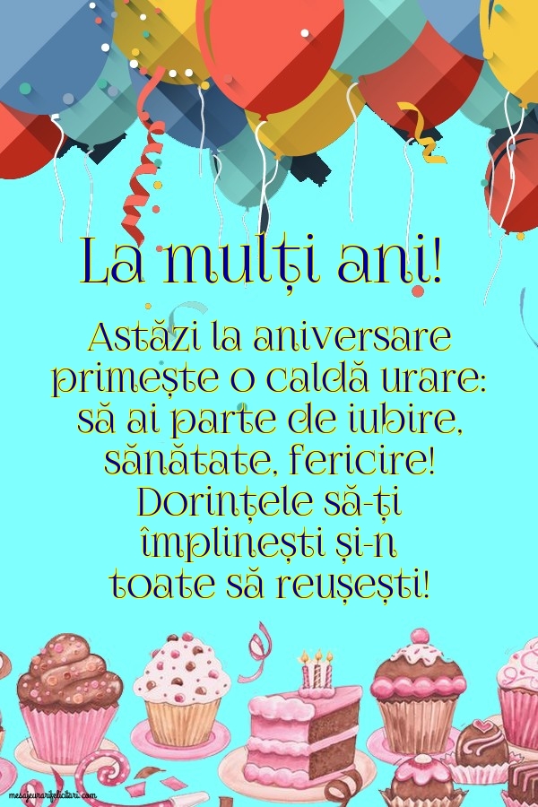 Felicitari aniversare De Zi De Nastere - La mulți ani!