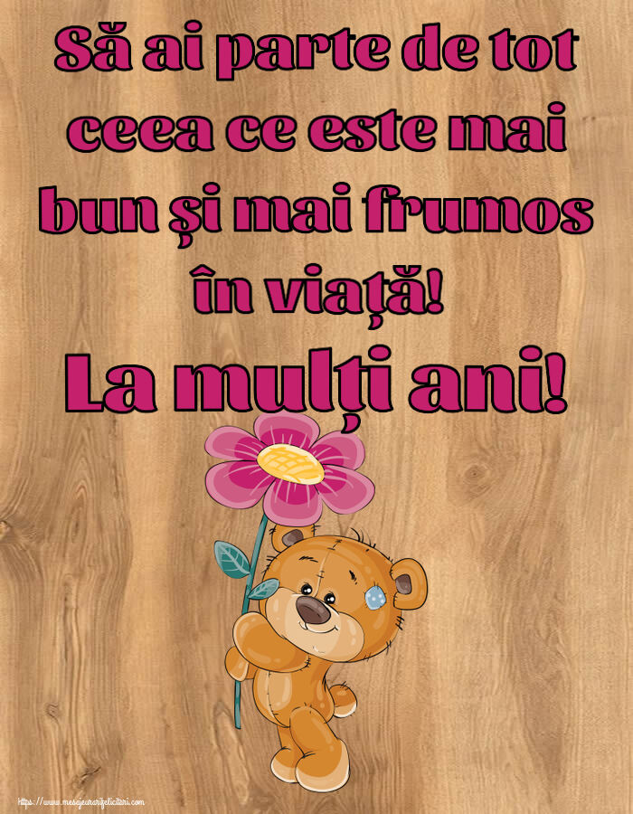 Felicitari aniversare De Zi De Nastere - Să ai parte de tot ceea ce este mai bun și mai frumos în viață! La mulți ani!