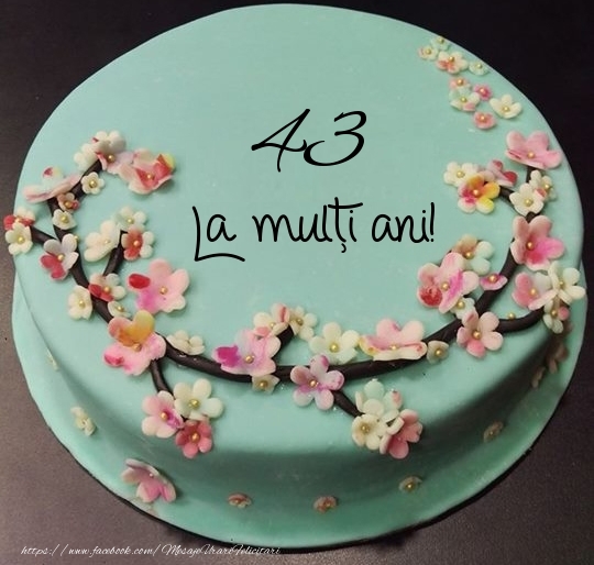 43 ani La multi ani! - Tort